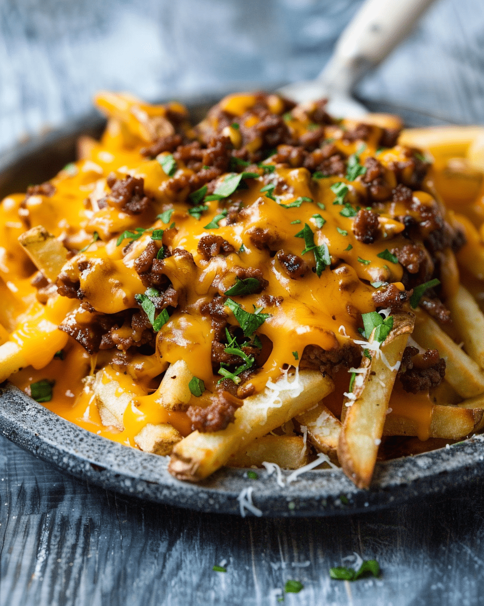 Loaded Cheese Beef Fries
