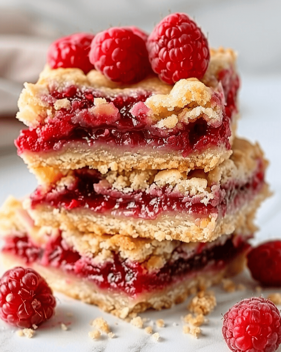 Fabulous Five Ingredient Raspberry Bars