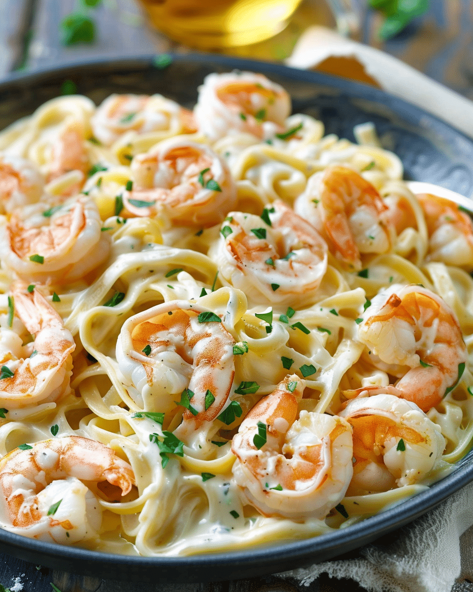 Shrimp Fettuccine Alfredo