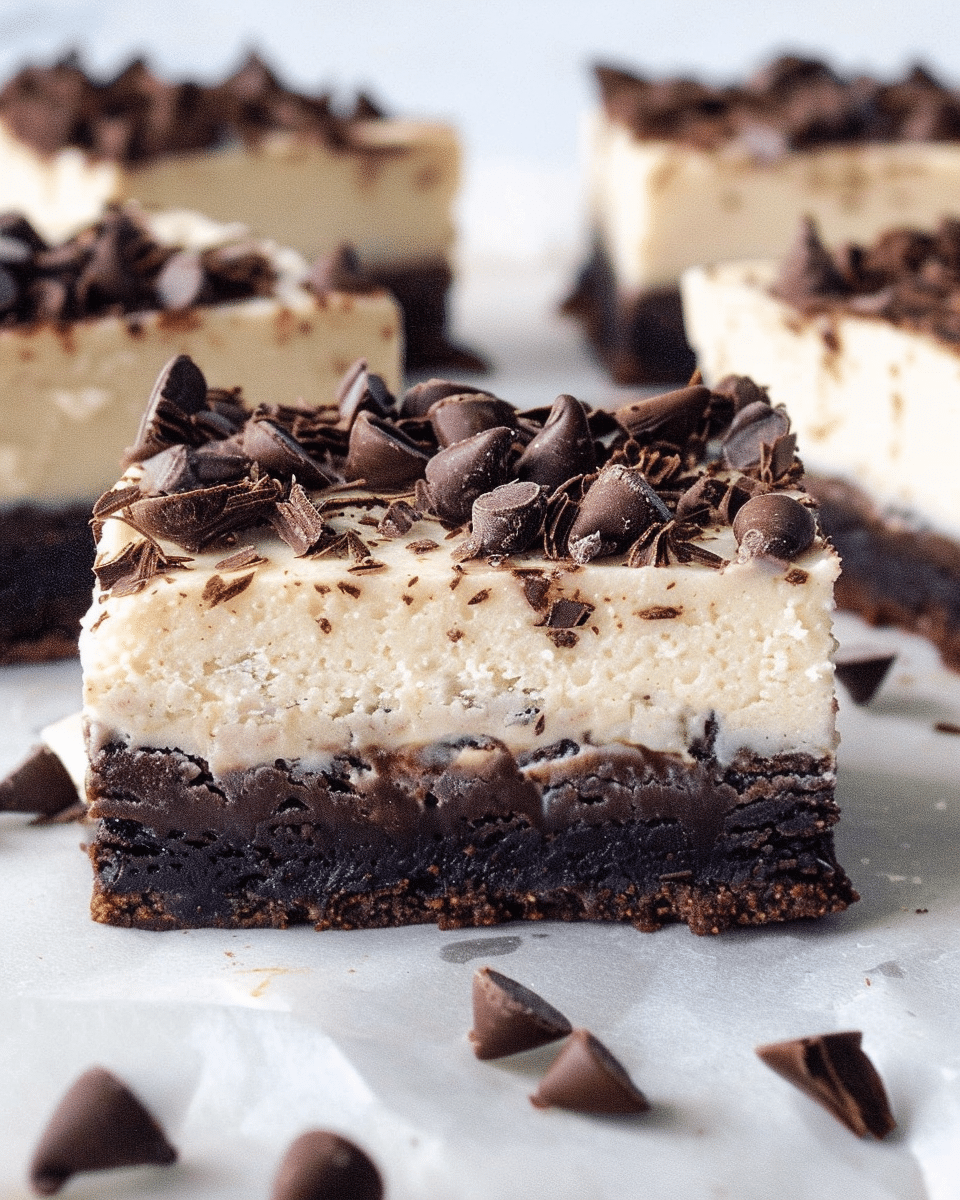No Bake Cheesecake Brownies Recipe