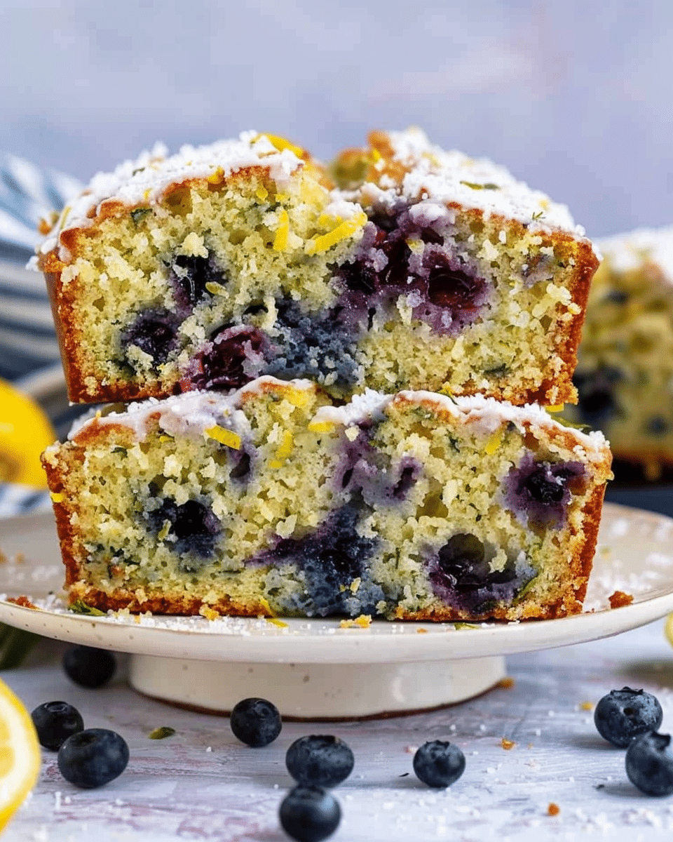Lemon Blueberry Zucchini Bread