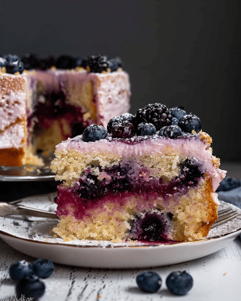 Blueberry Jam Cake