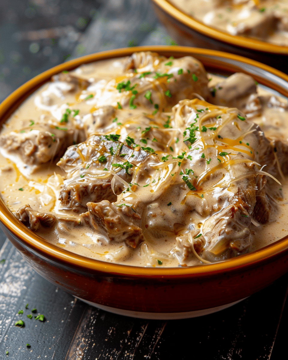 Slow Cooker Creamy Italian Beef