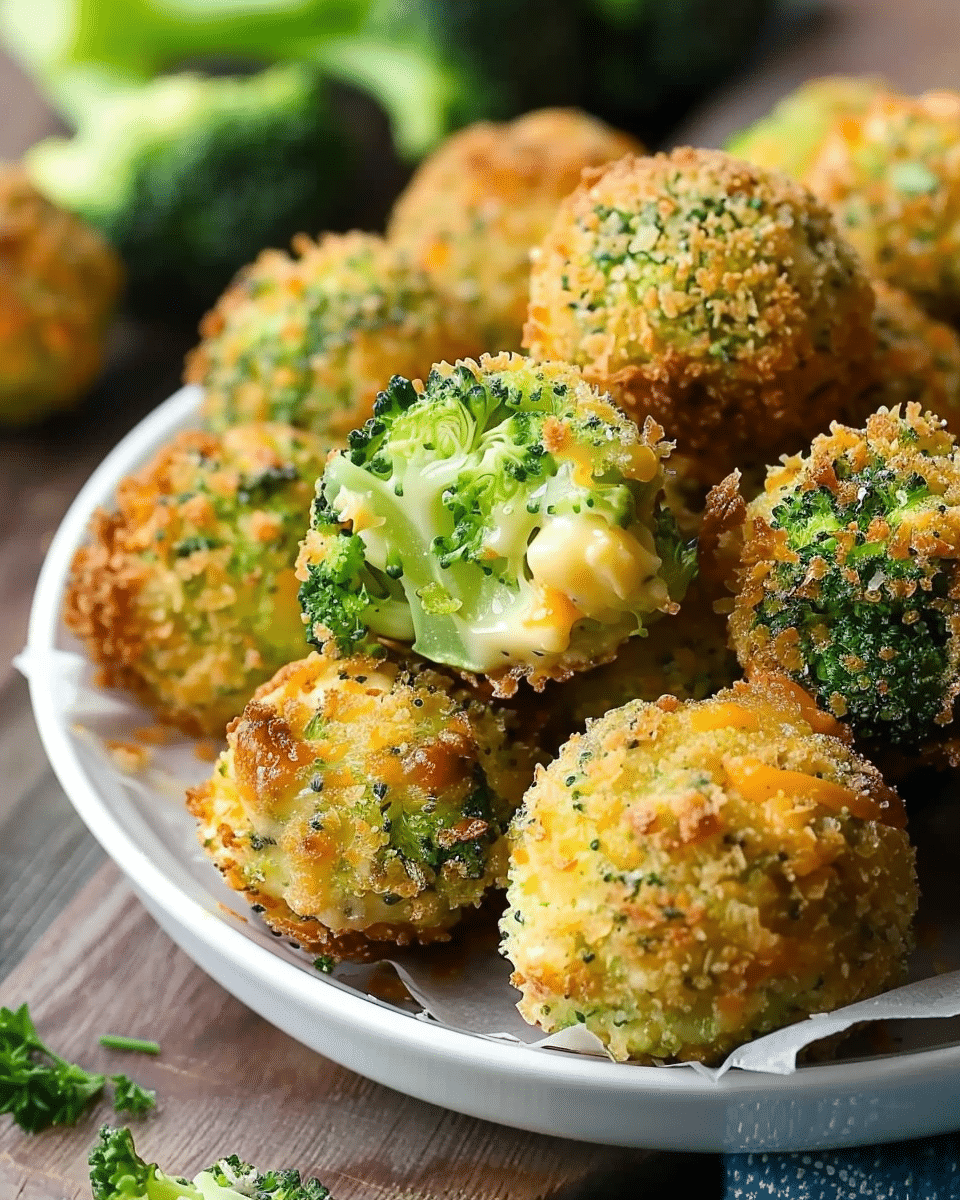 Baked Broccoli Cheese Balls