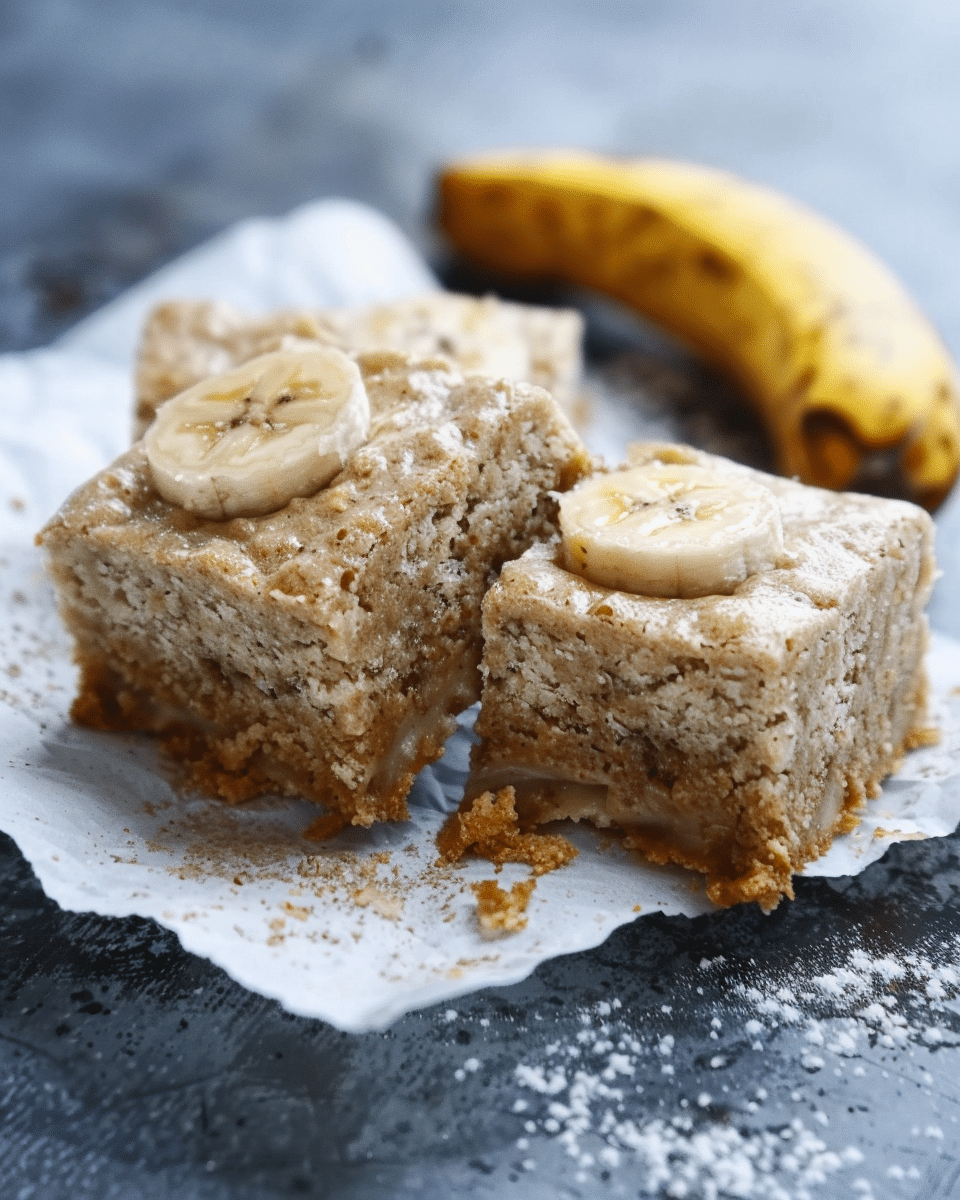 Ooey Gooey Banana Bars