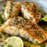Coconut Lime Fish with Garlic Butter