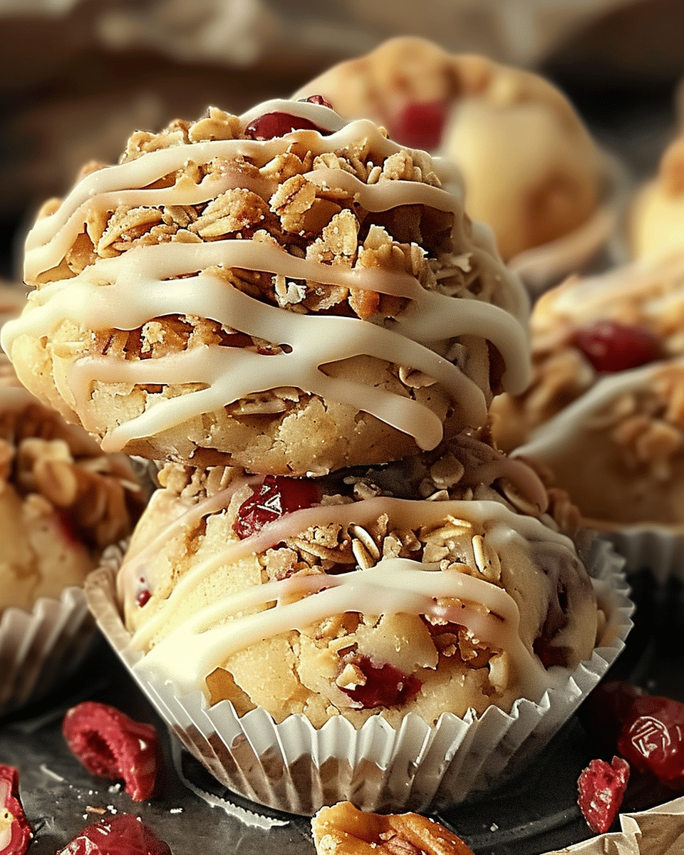 White Chocolate Raspberry Cheesecake Balls