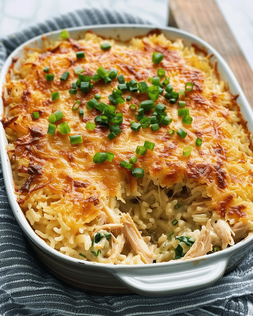 French Onion Chicken Rice Casserole