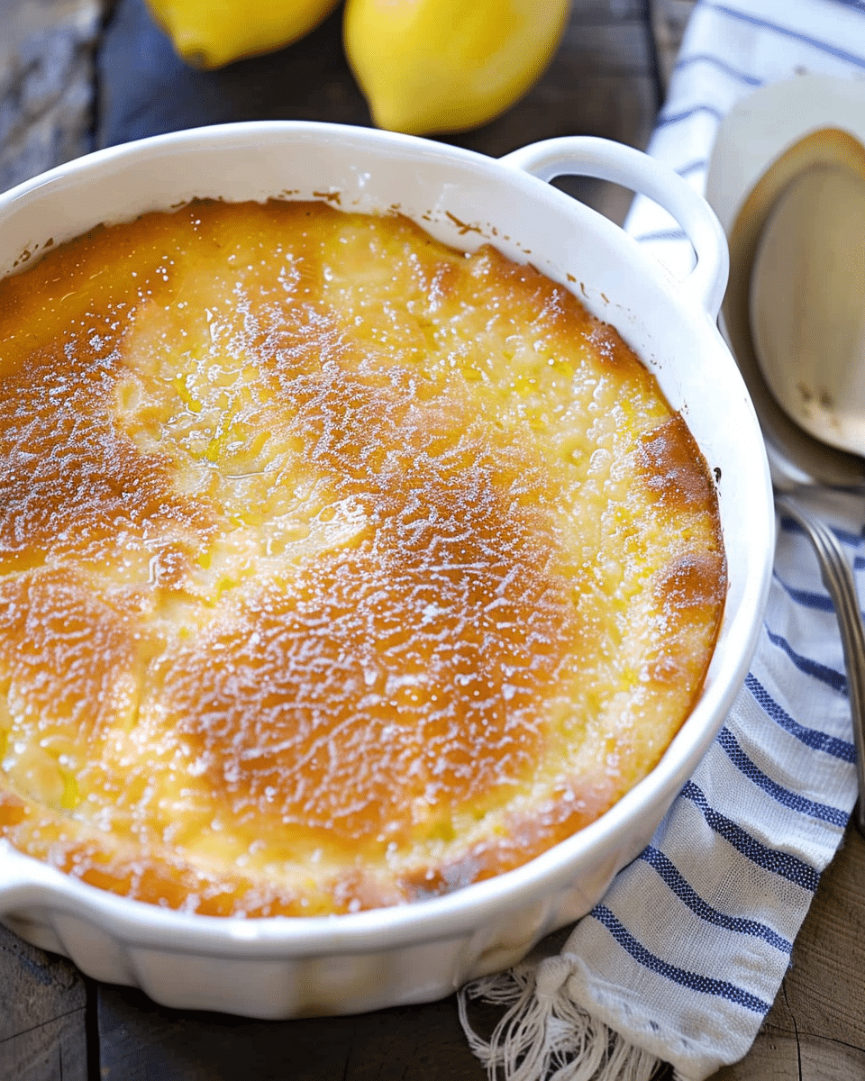 Baked Lemon Pudding