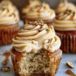Maple Caramel Pistachio Cupcakes