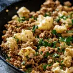 Garlic Butter Ground Turkey with Cauliflower Skillet