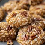 No-Bake Pecan Coconut Praline Cookies