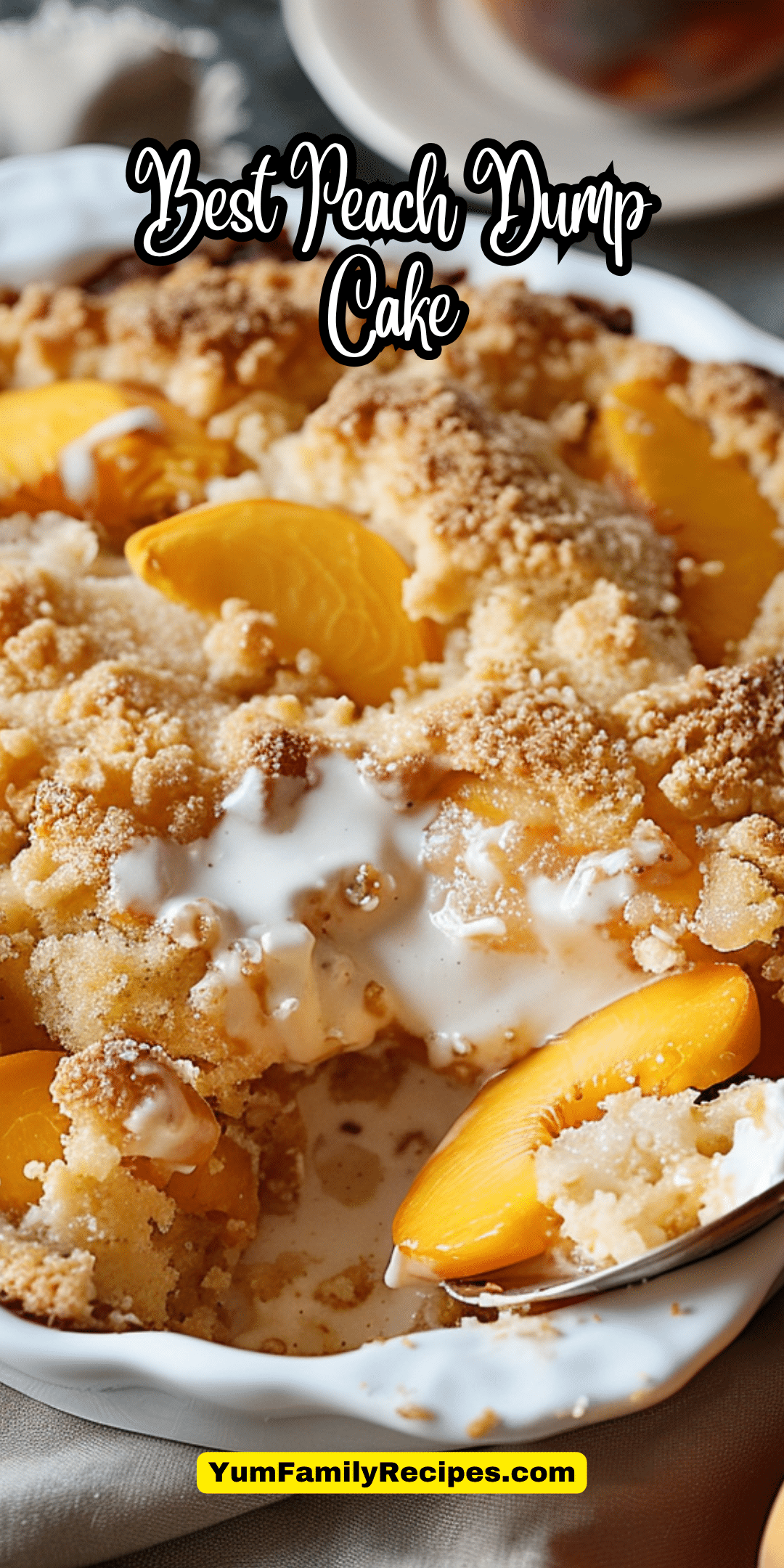 Best Peach Dump Cake Recipe Yum Family Recipes