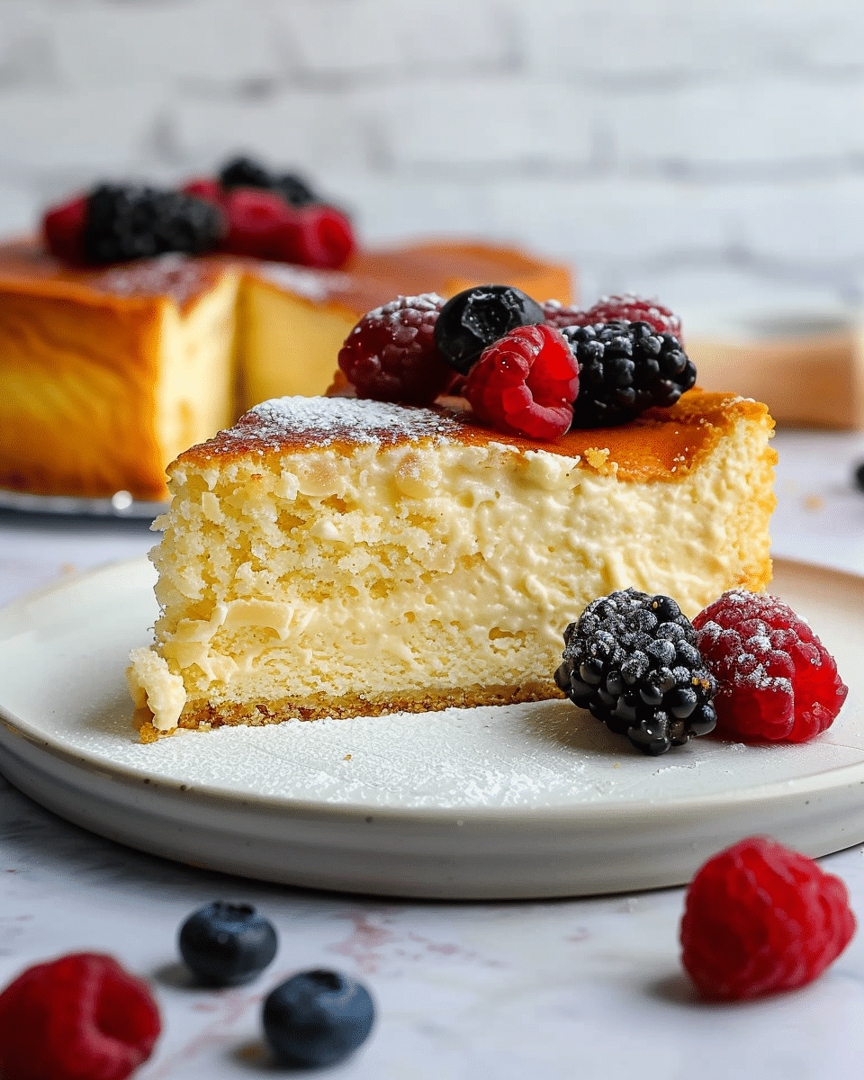 Flourless Vanilla Bean Greek Yogurt Cake