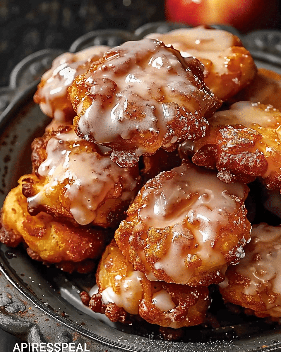Warm Baked Apple Fritters