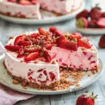 No-Bake Strawberry Crunch Cheesecake