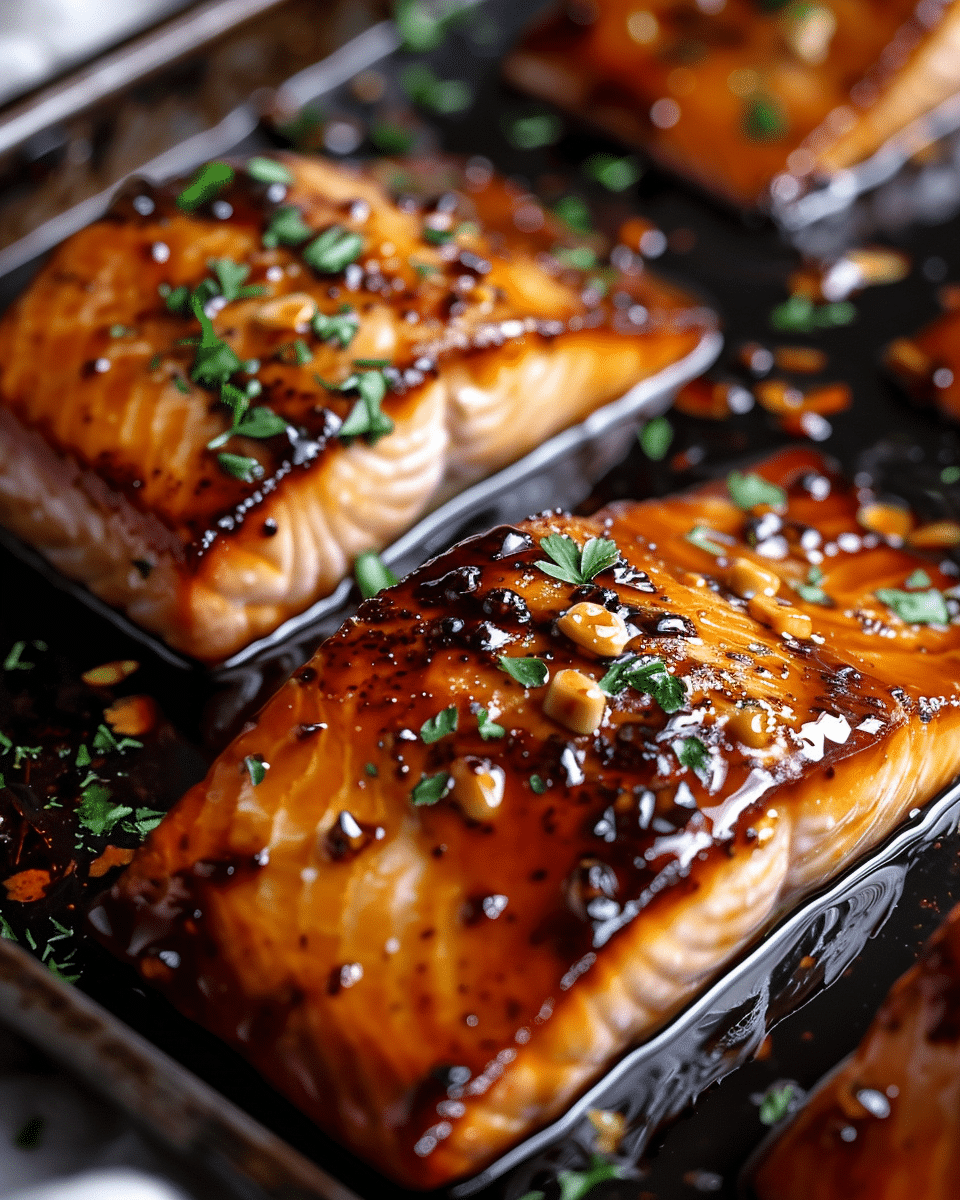Crispy Honey Garlic Glazed Salmon Recipe