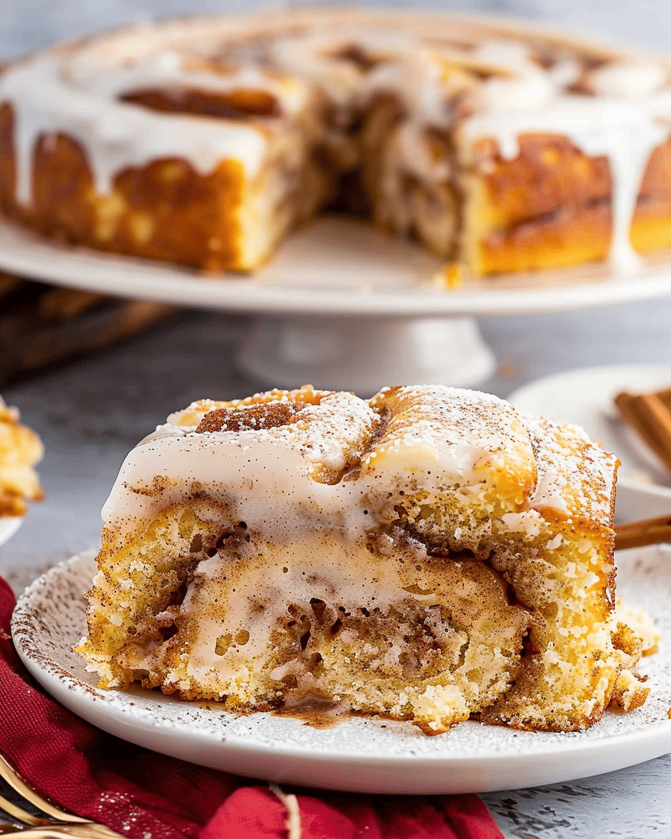 Cinnamon Roll Cake