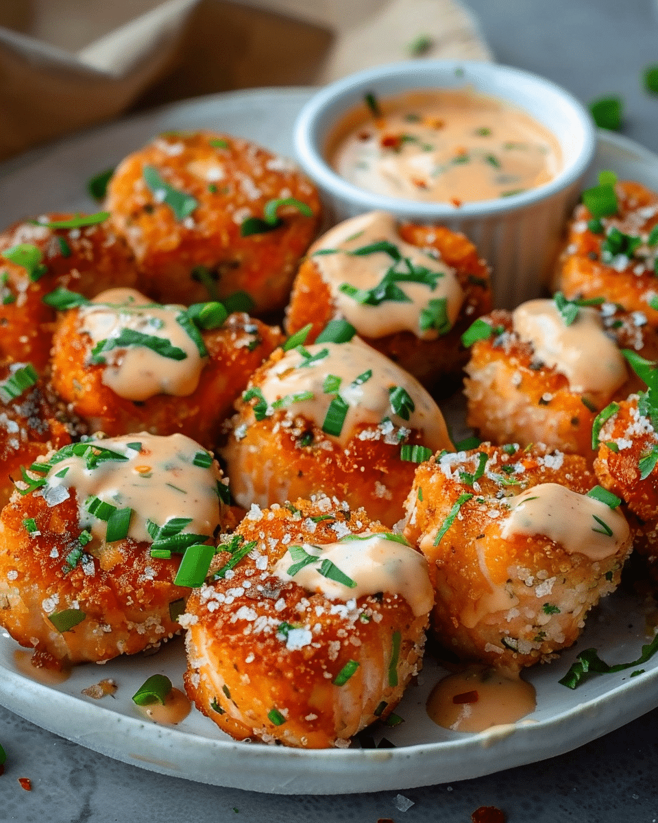 Crispy Bang Bang Salmon Bites