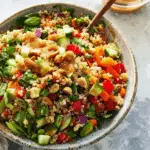 Quinoa Crunch Salad with Peanut Dressing