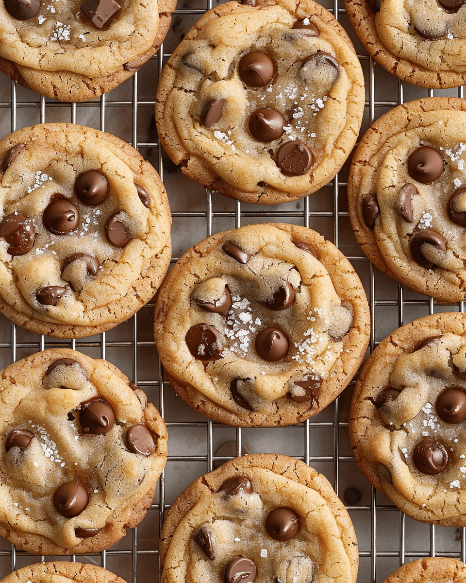 Crispy and Chewy Chocolate Chip Cookies