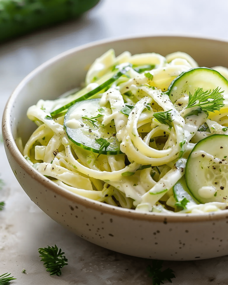 Healthy Cucumber Pasta Salad
