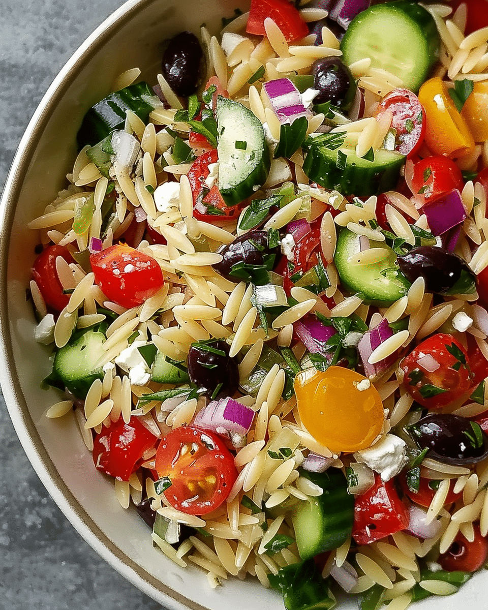 Greek Orzo Pasta Salad