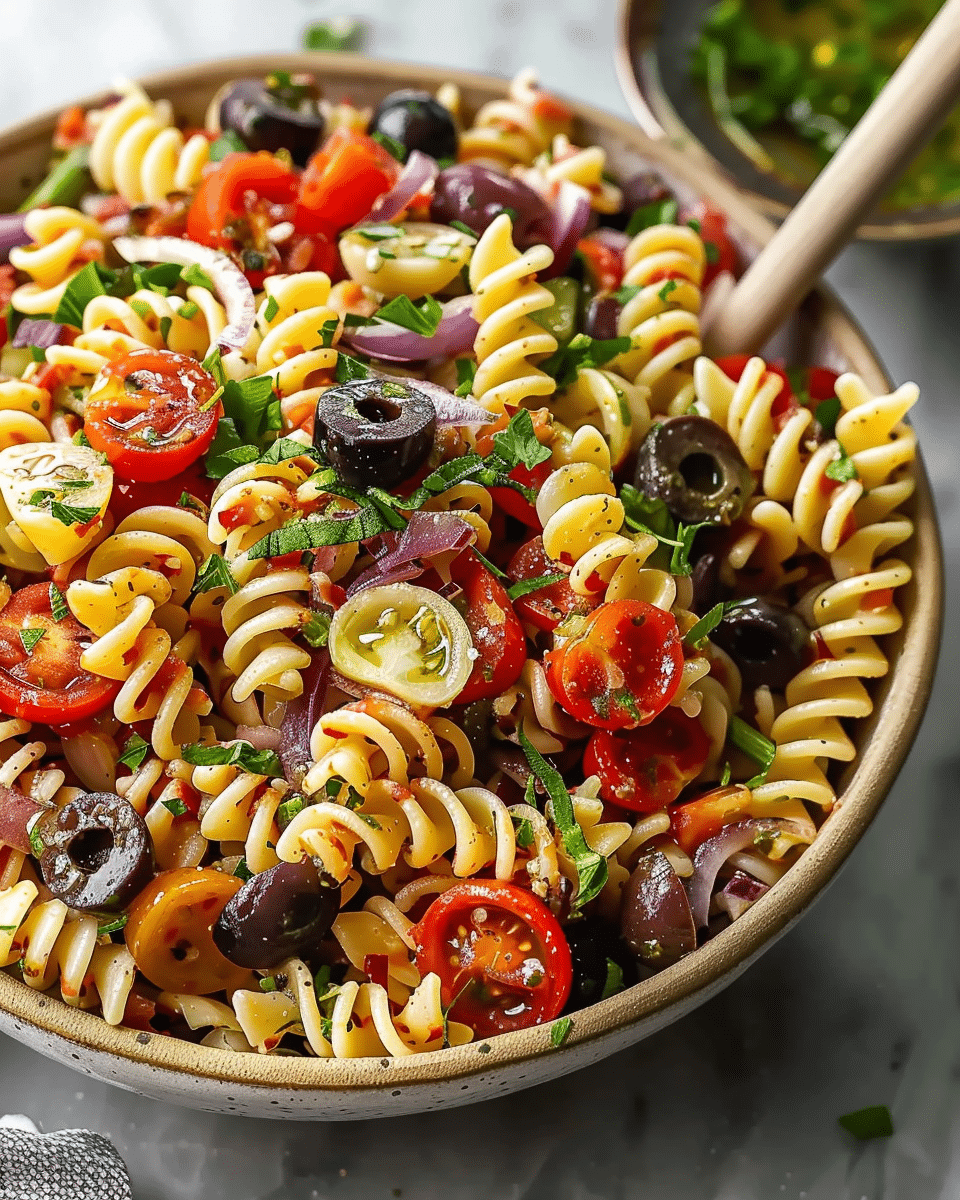 Quick Italian Pasta Salad (with 1 Secret Ingredient)