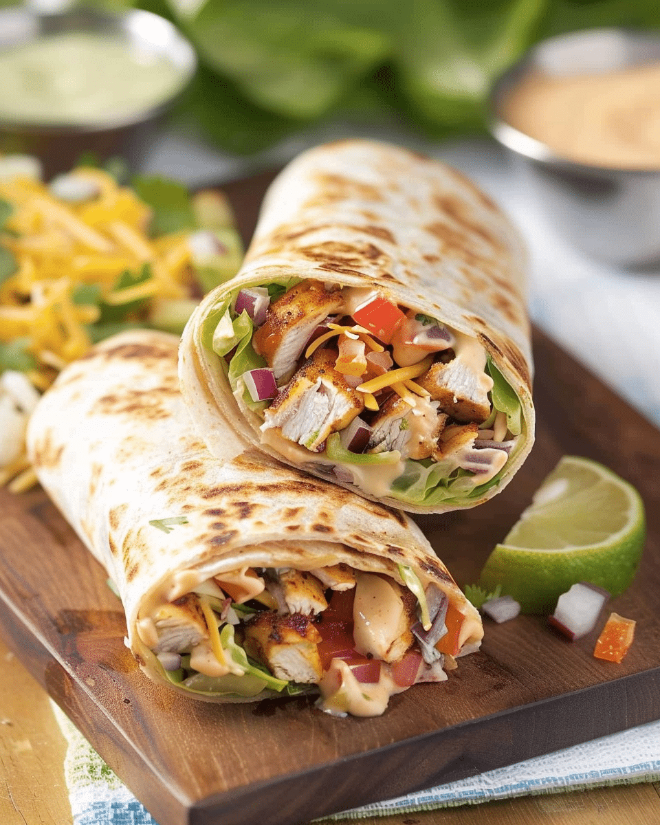 Crunchy Southwestern Chicken Wrap
