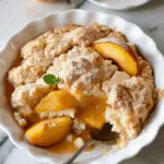 Peach Cobbler That’s Gooey Inside With A Crisp Sugary Crust