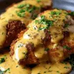 Pretzel Chicken with Mustard-Cheddar Sauce