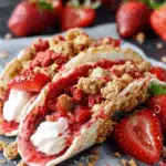 Strawberry Crunch Cheesecake Tacos