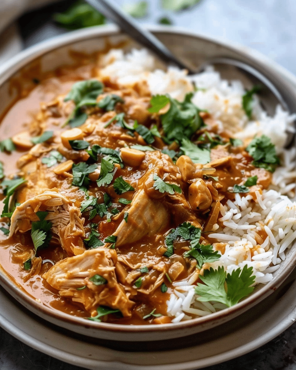 Slow Cooker Peanut Chicken + 8 Perfect Pairings for Dinner