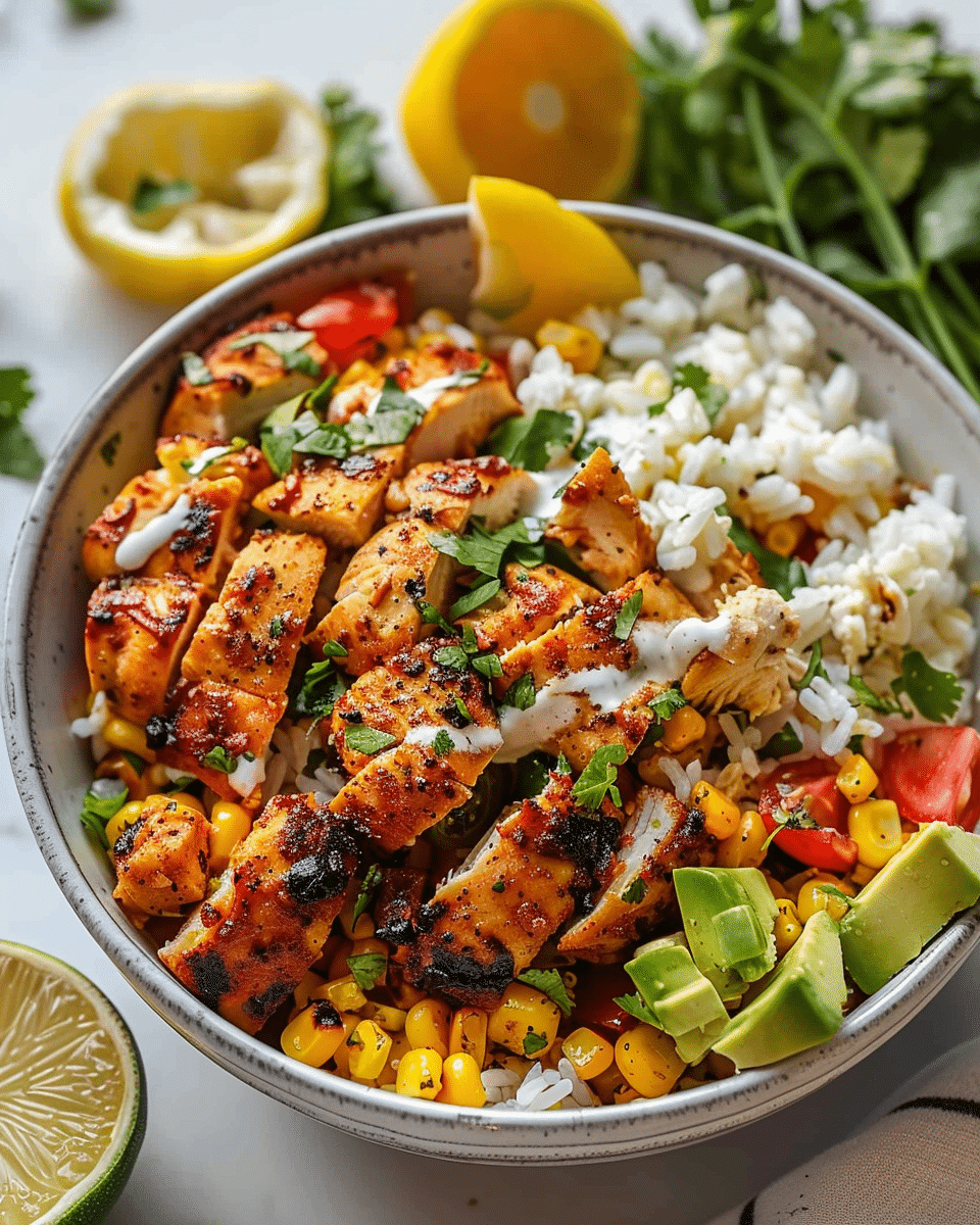 Street Corn Chicken Bowl
