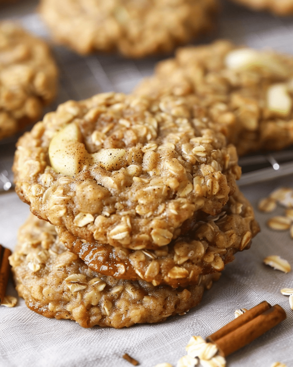 Apple Cinnamon Oatmeal Cookies