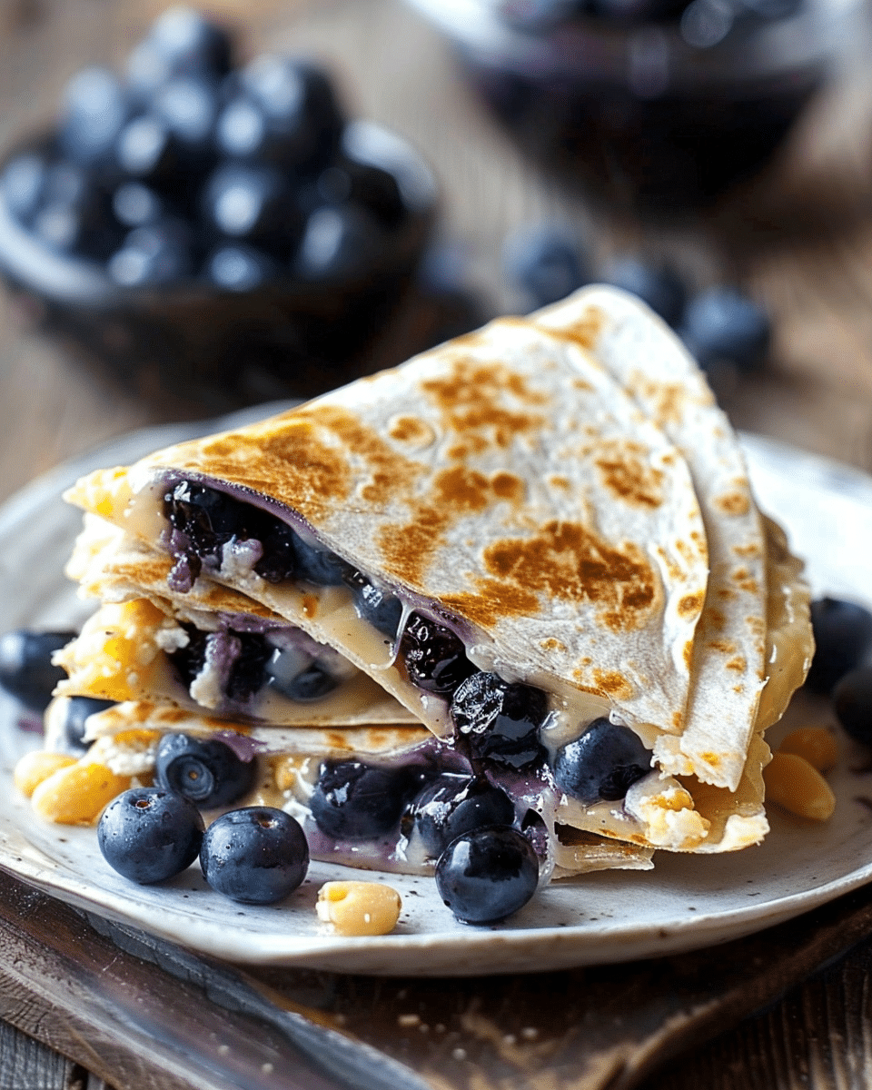 Blueberry Breakfast Quesadilla