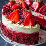Strawberry Red Velvet Cheesecake