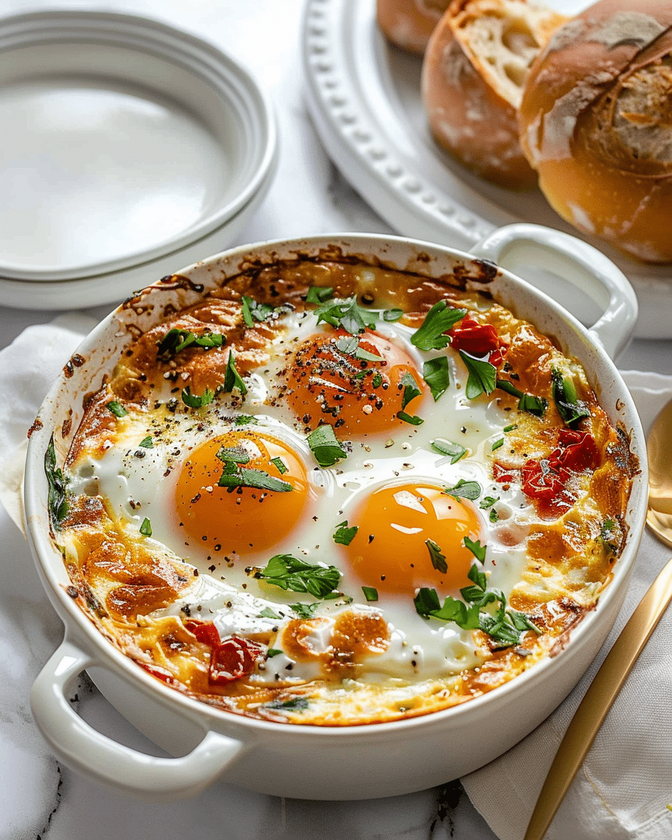 Baked Feta Eggs Recipe