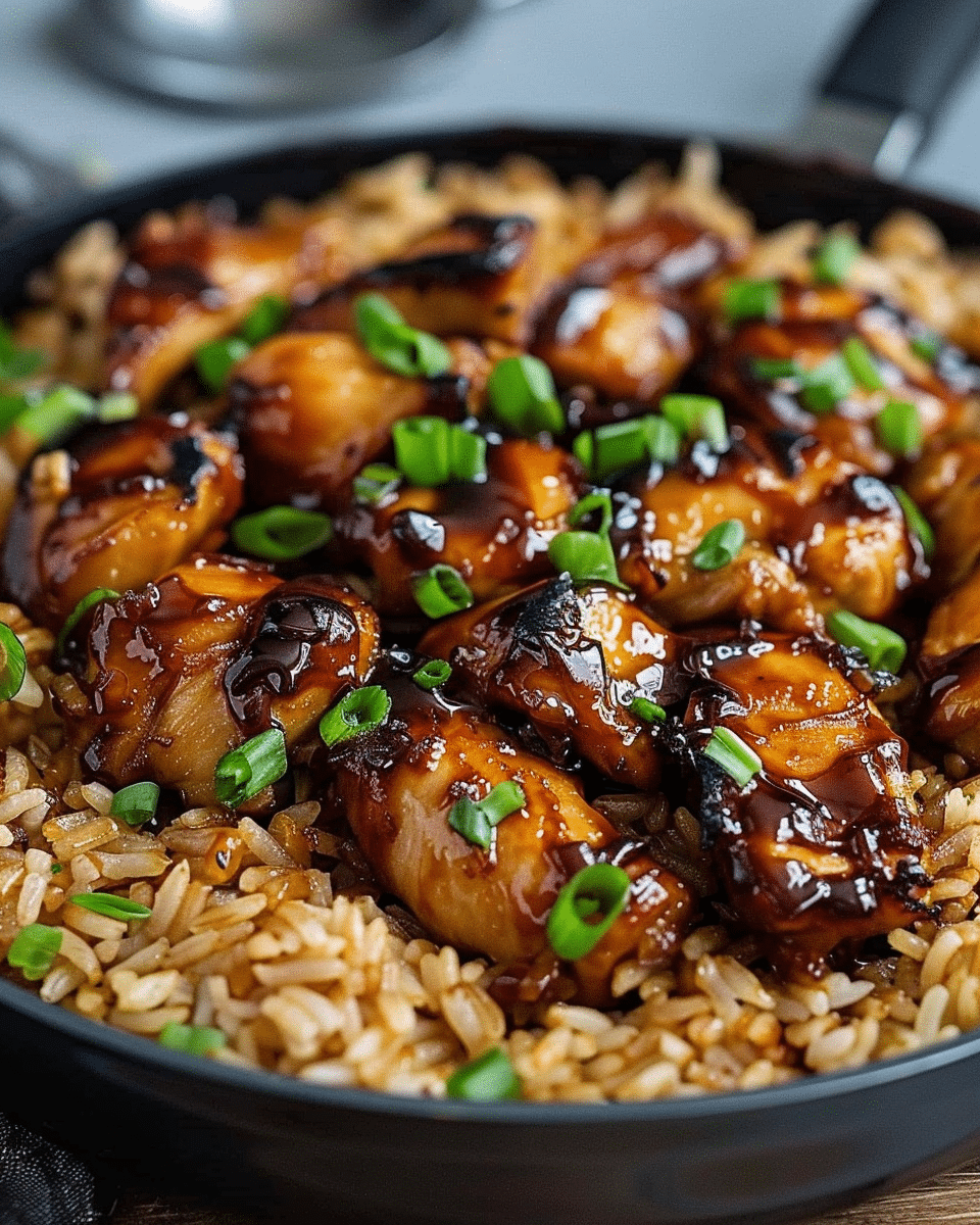 Honey BBQ Chicken Rice – The Best 1-Pan Family Dinner (50 Min)