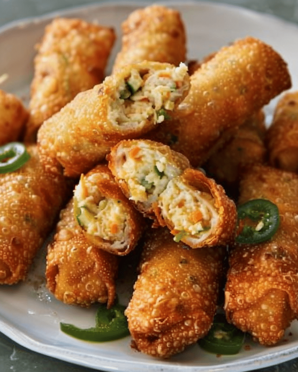 Mini Jalapeño Popper Egg Rolls