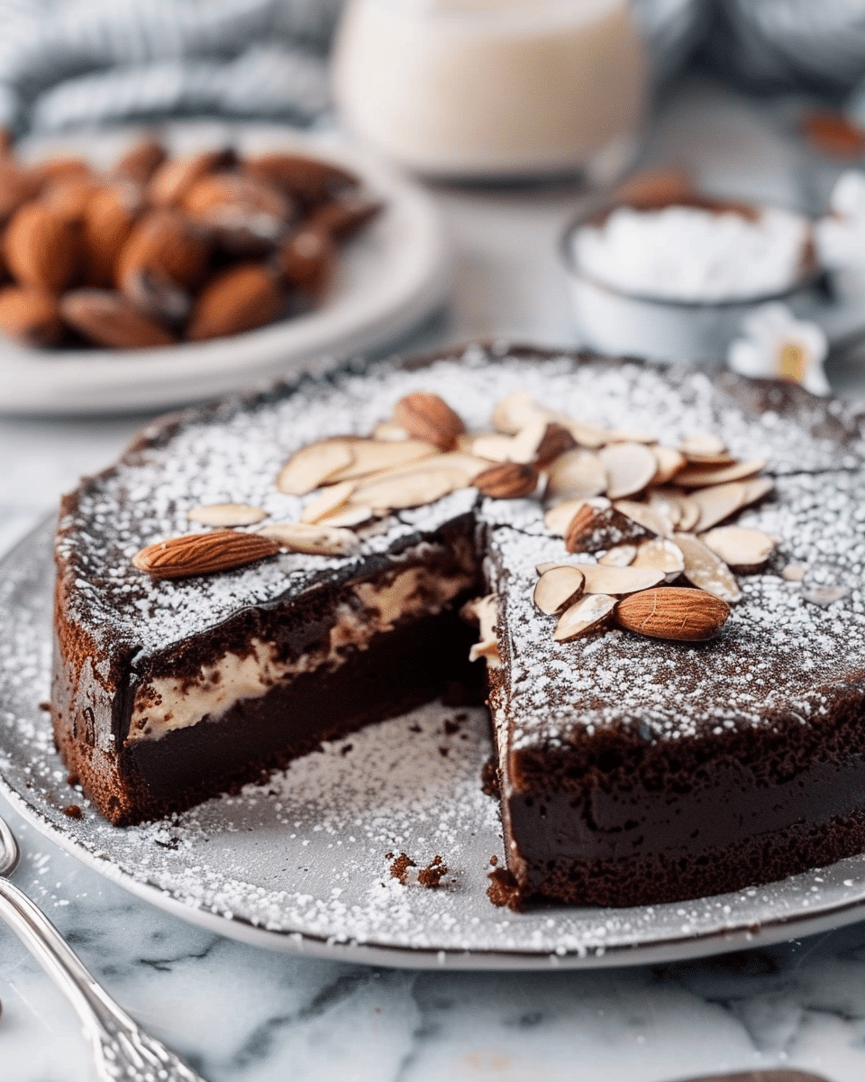Rich Chocolate Almond Ricotta Cake – Nutty & Decadent Delight