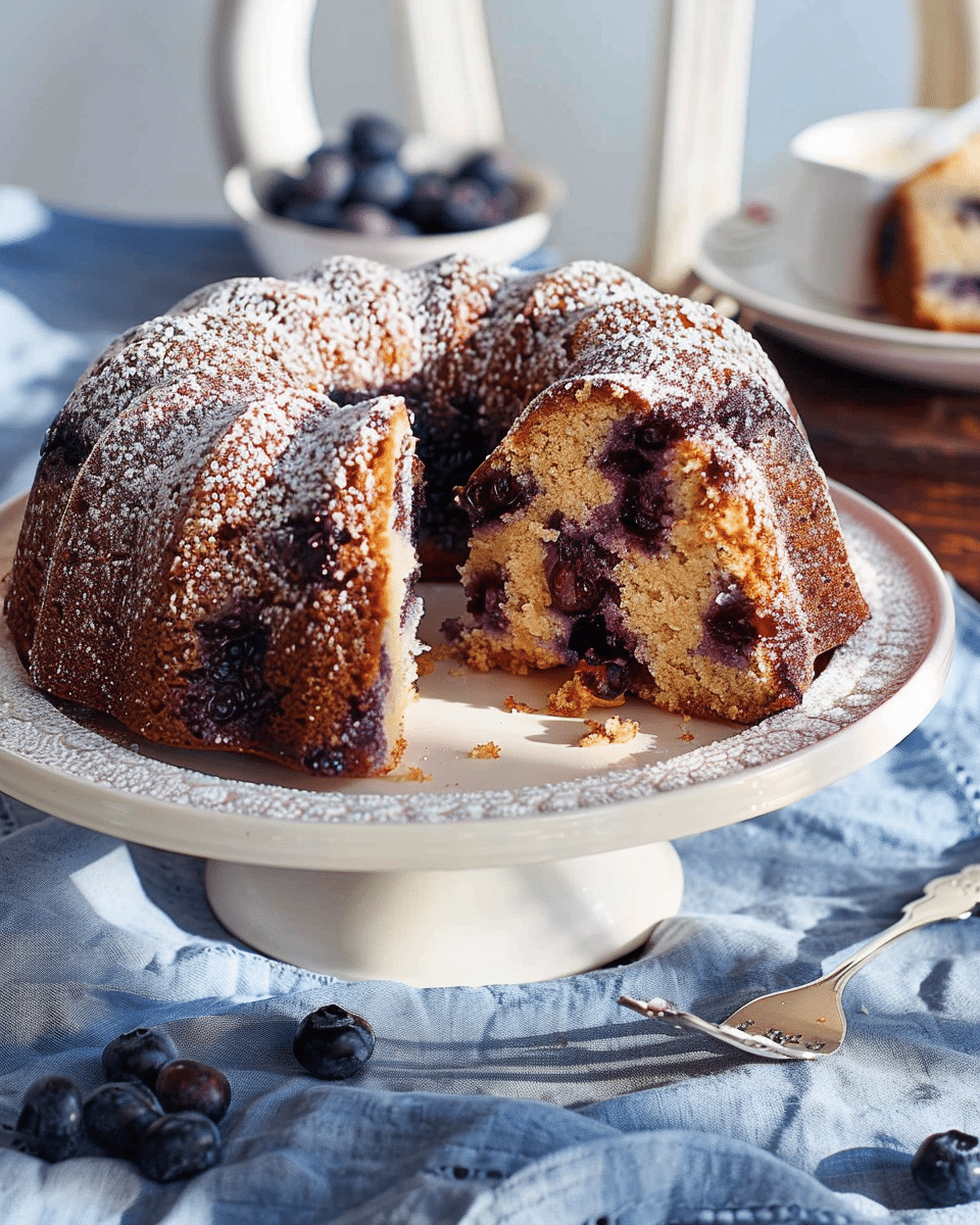 Blueberry Sour Cream Coffee Cake