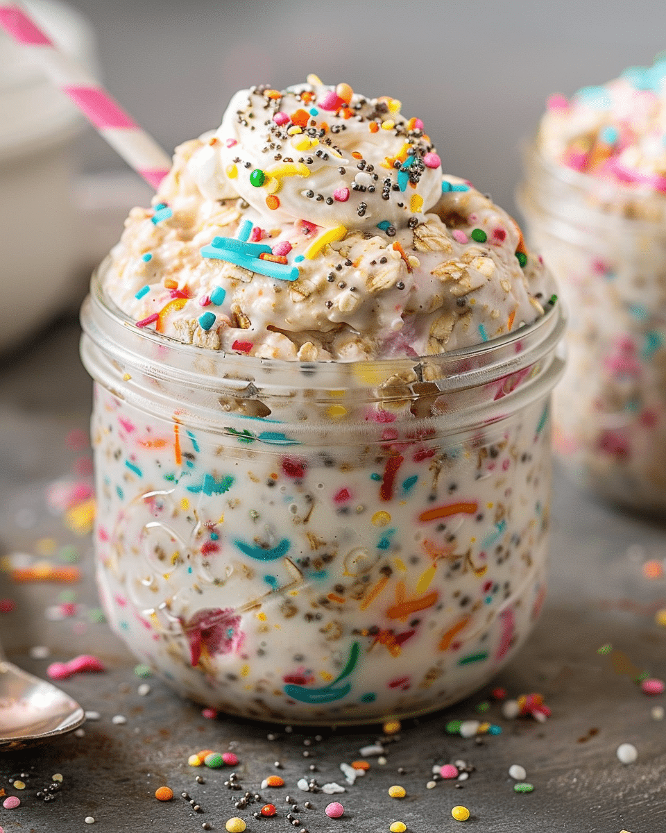 Birthday Cake Overnight Oats