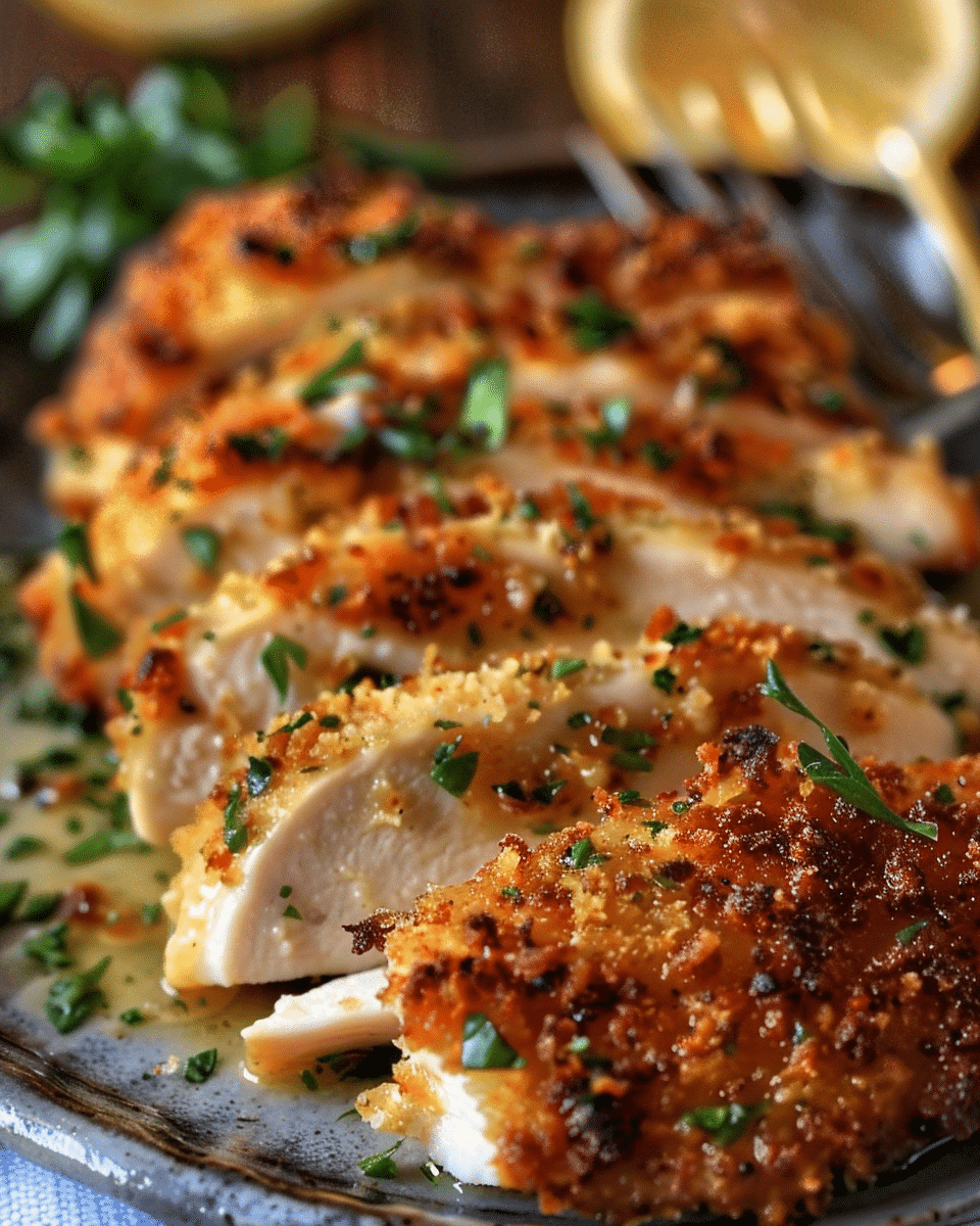 Longhorn Garlic Parmesan Crusted Chicken