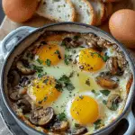 Baked Eggs with Sautéed Mushrooms Recipe