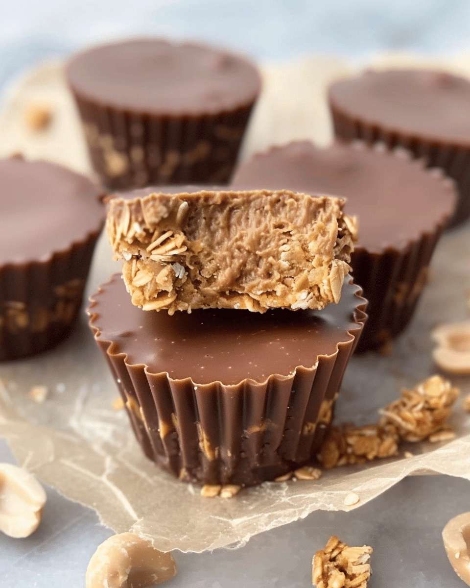 No-Bake Peanut Butter Oat Cups