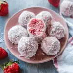 Delicious Strawberry Cheesecake Protein Balls