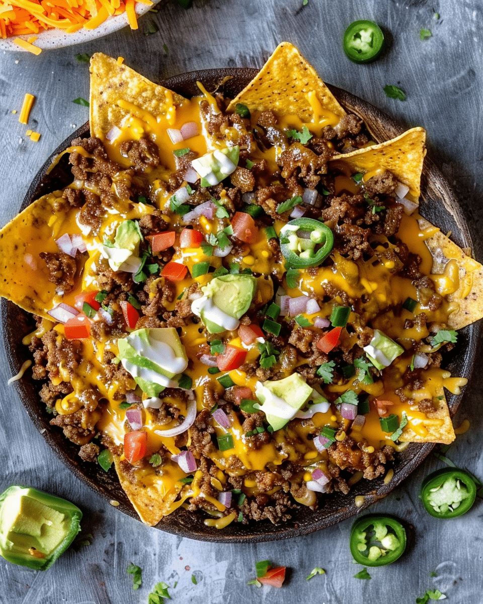 Easy Cheesy Beef Nachos