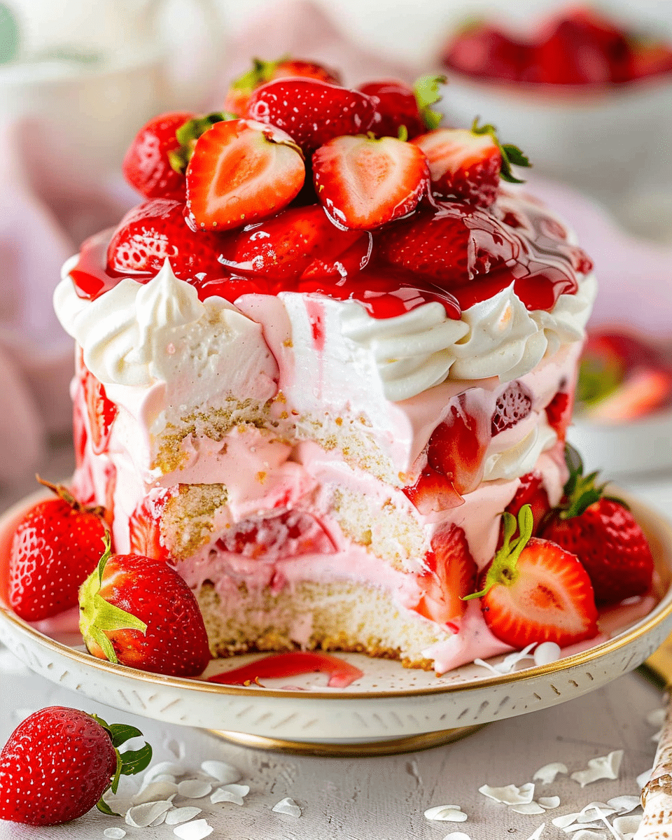 Strawberry Heaven On Earth Cake