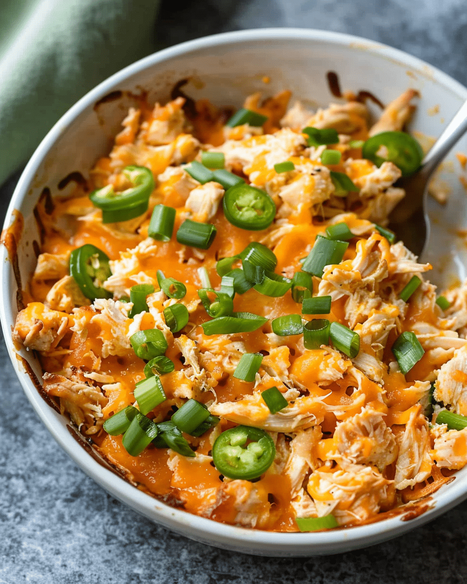 Jalapeño Buffalo Chicken Casserole